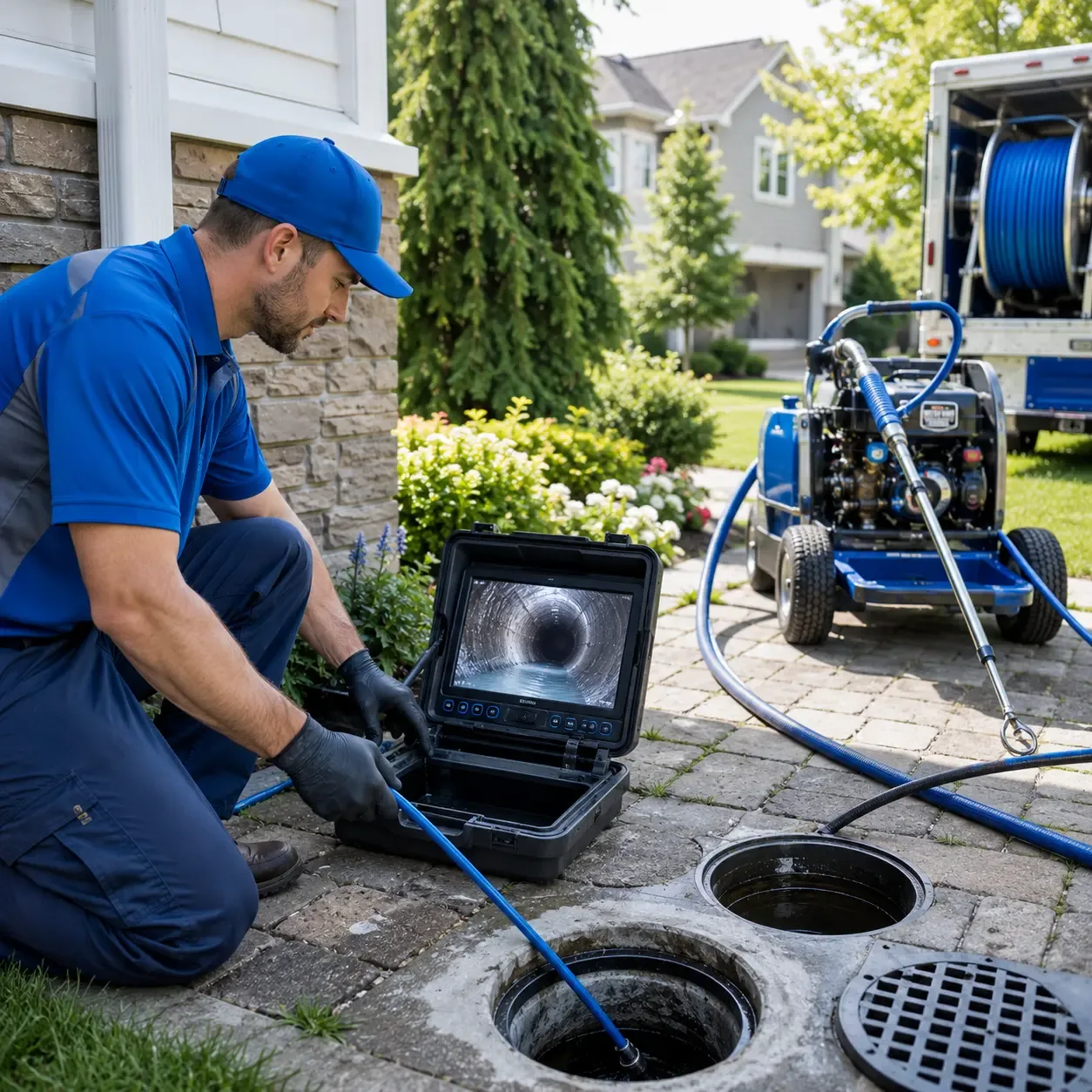Outdoor drain cleaning professionals serving Deerfield, NH